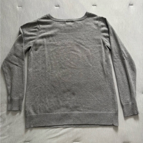 B.Design Gray Sweater with French Bulldog Design - Picture 4 of 4
